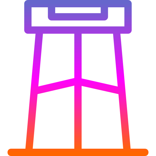 krzesło barowe Generic Gradient ikona