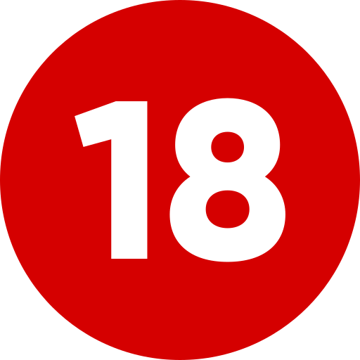 nummer 18 Generic Flat icoon