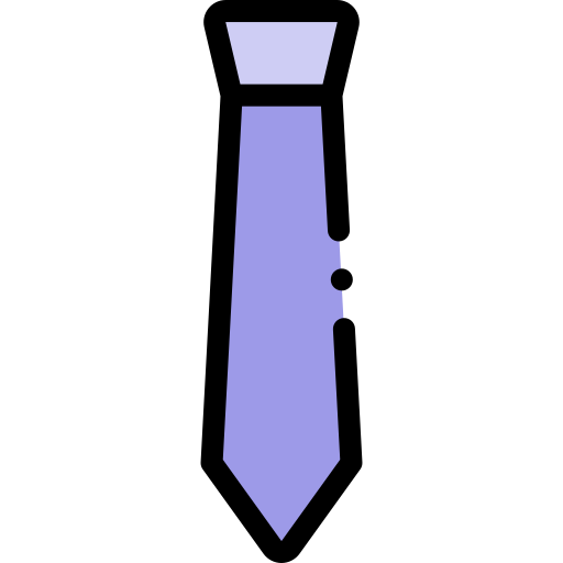 Tie Detailed Rounded Lineal color icon