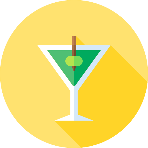 martini Flat Circular Flat icono