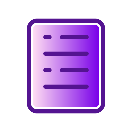 prüfungsergebnisse Generic Lineal Color Gradient icon