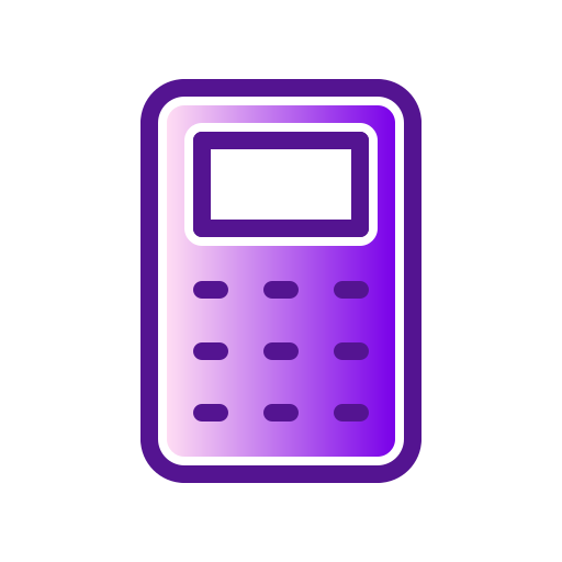 taschenrechner Generic Lineal Color Gradient icon