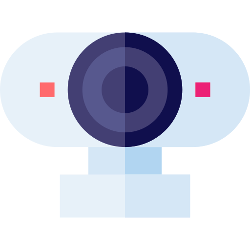 웹캠 Basic Straight Flat icon