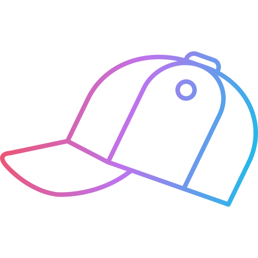 czapka baseballowa Generic Gradient ikona