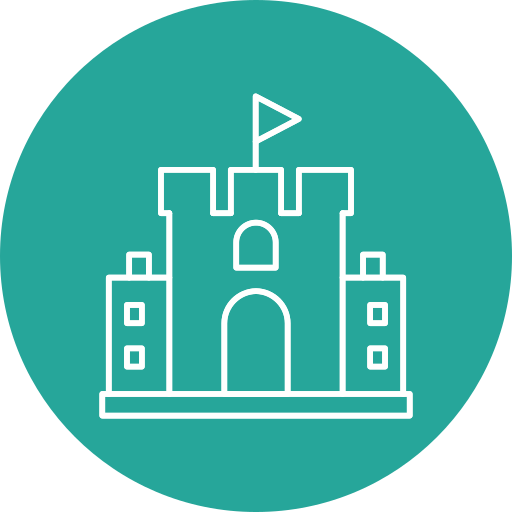 castillo de arena Generic Circular icono