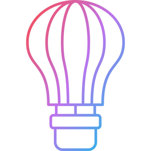 Hot air balloon Generic Gradient icon