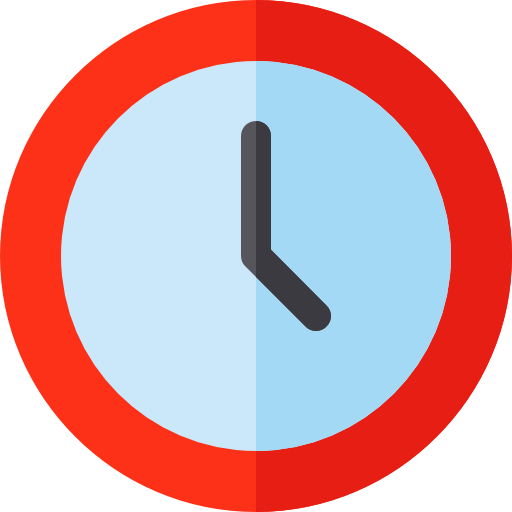 hora Basic Rounded Flat icono