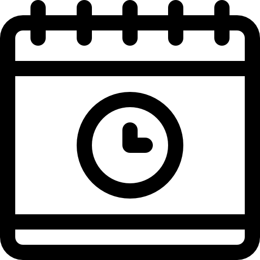 zeitplan Basic Rounded Lineal icon