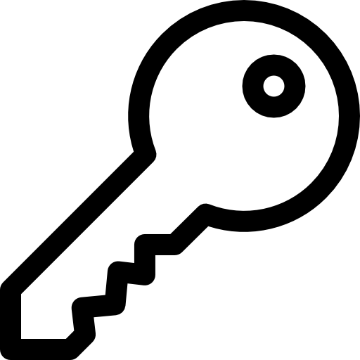 Ключ Basic Rounded Lineal иконка