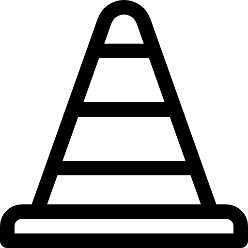 stożek Basic Rounded Lineal ikona