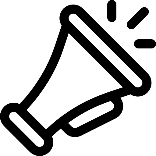 megafon Basic Rounded Lineal ikona