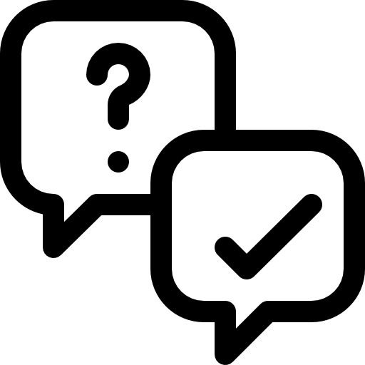 des questions Basic Rounded Lineal Icône