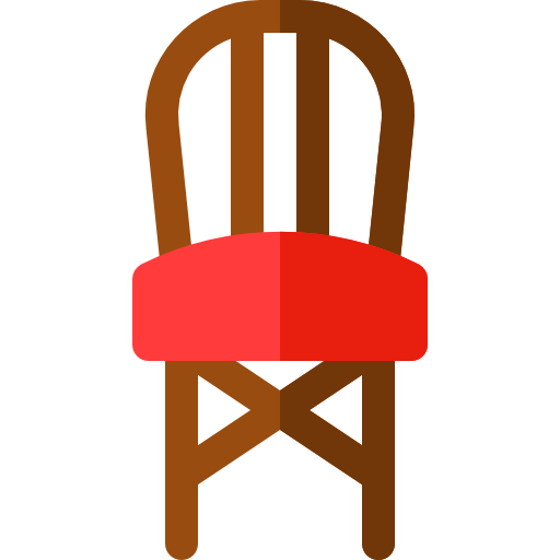 silla Basic Rounded Flat icono