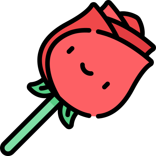 rose Kawaii Lineal color icon