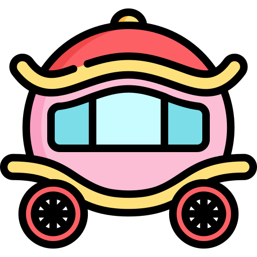 carro Kawaii Lineal color icono