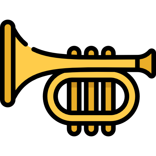 trompette Kawaii Lineal color Icône