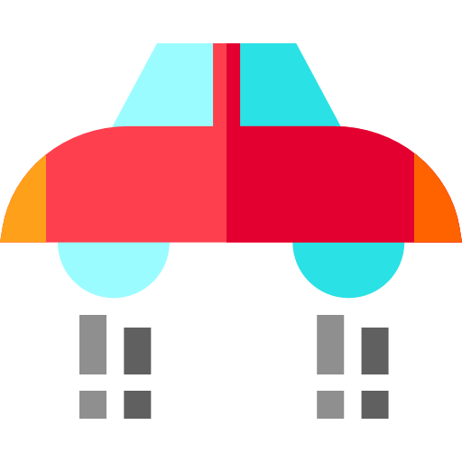 carro volador Basic Straight Flat icono
