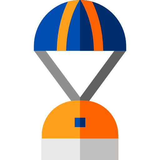 ruimtecapsule Basic Straight Flat icoon