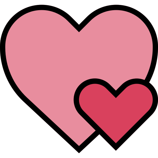 Heart mynamepong Lineal Color icon