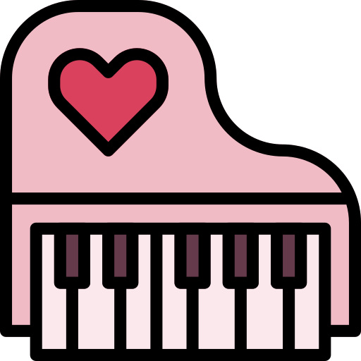 ピアノ mynamepong Lineal Color icon