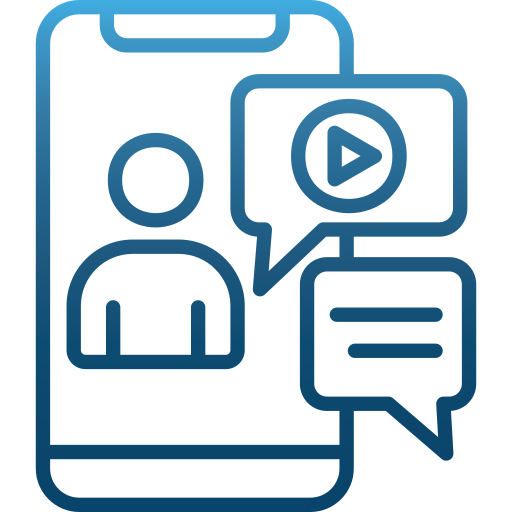 Video chat Generic Gradient icon