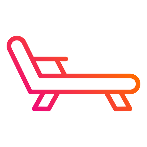 Deck chair Generic Gradient icon