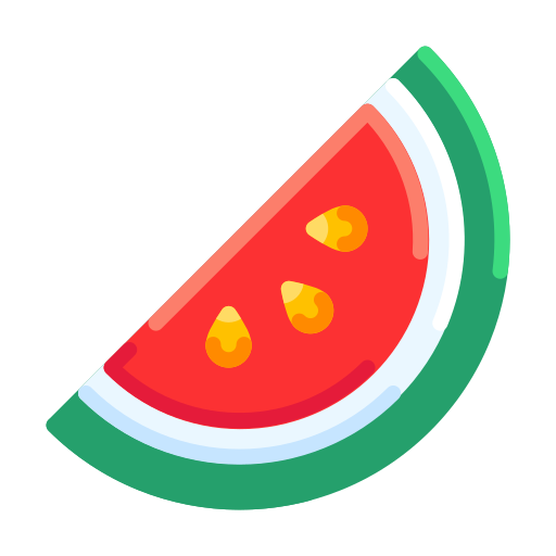 watermeloen Generic Flat icoon