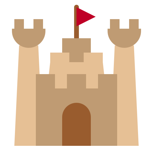 Sand castle Generic Flat icon