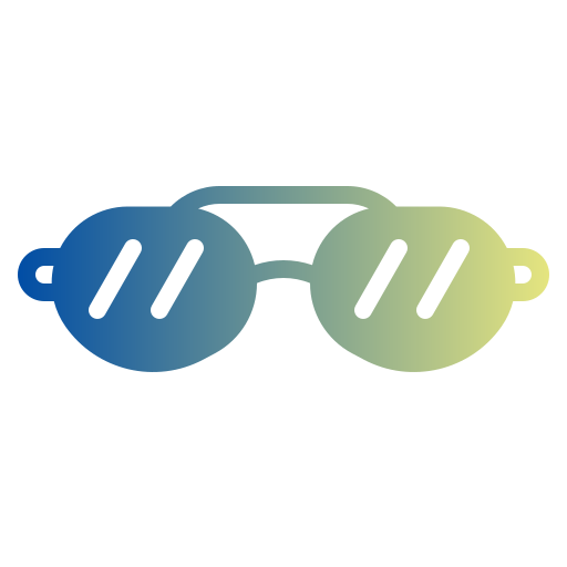 okulary słoneczne Generic Flat Gradient ikona