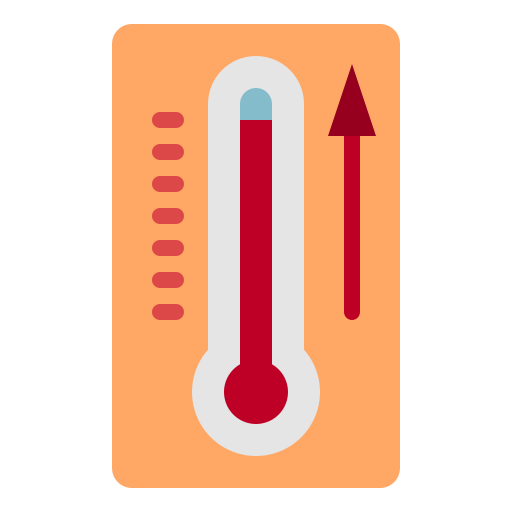 thermomètre Generic Flat Icône