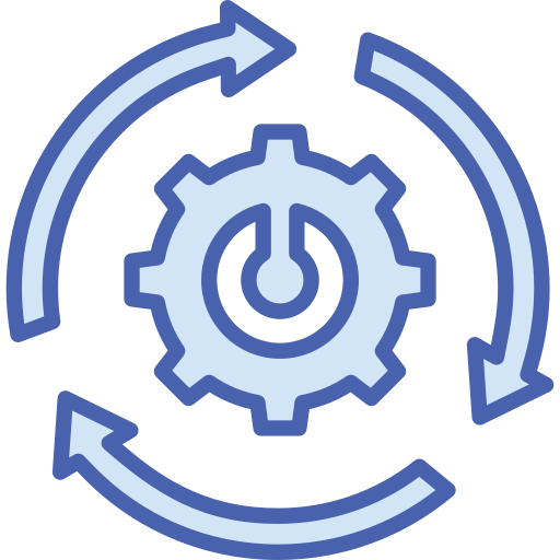 proceso Generic Blue icono