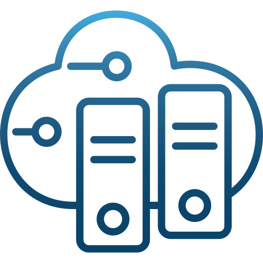 Cloud database Generic Gradient icon