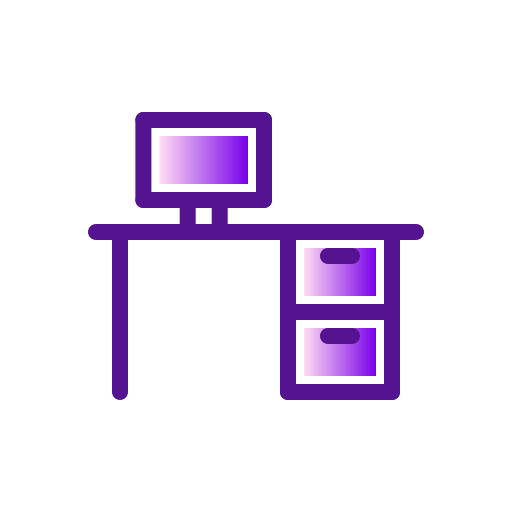 mesa de trabajo Generic Lineal Color Gradient icono