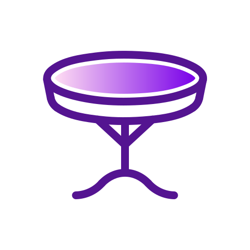 mesa circular Generic Lineal Color Gradient icono