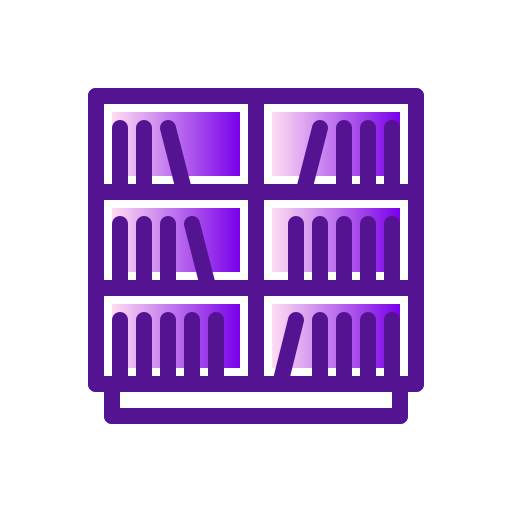Bookcase Generic Lineal Color Gradient icon