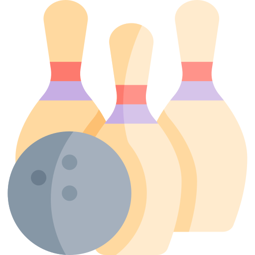 bowling Kawaii Flat Icône