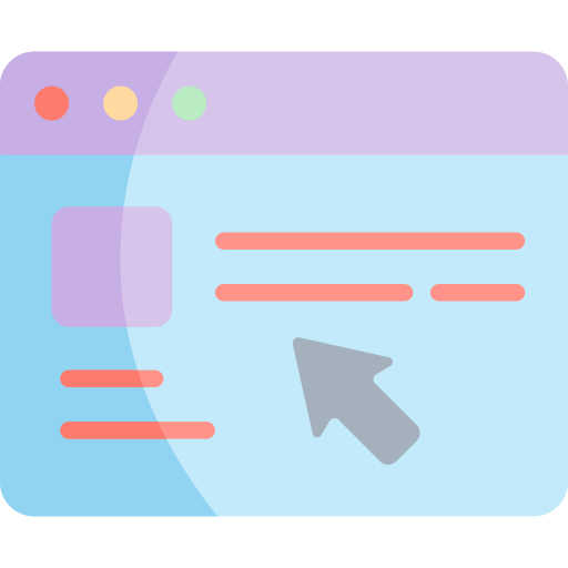 Web browser Kawaii Flat icon