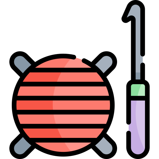 tejido de punto Kawaii Lineal color icono