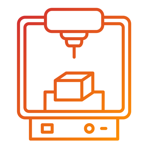 3d-printer Generic Gradient icoon