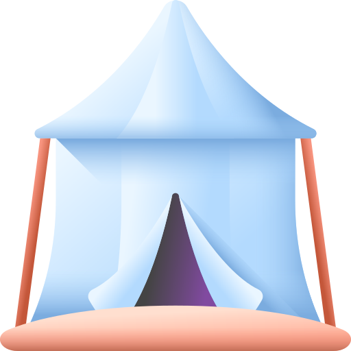 tent 3D Color icoon