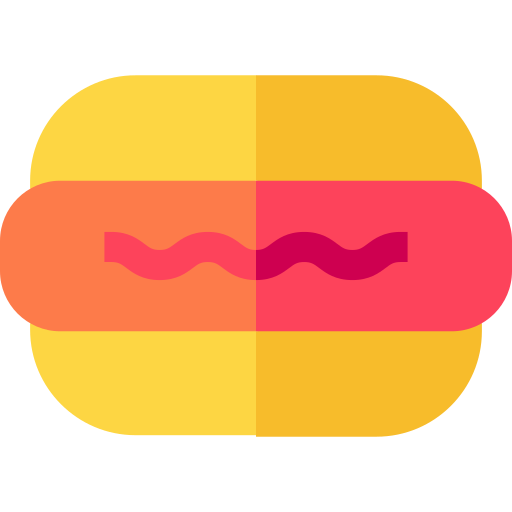 Hotdog Basic Straight Flat icon