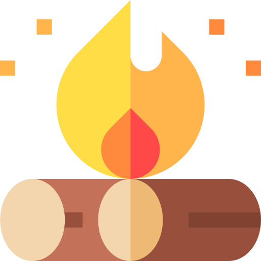 Campfire Basic Straight Flat icon