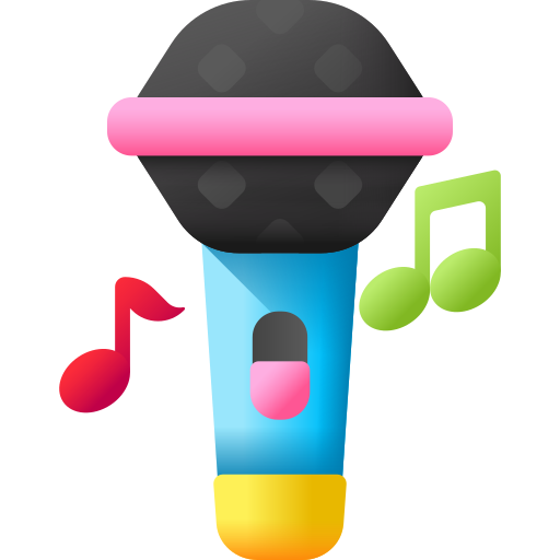 microfono 3D Color icona