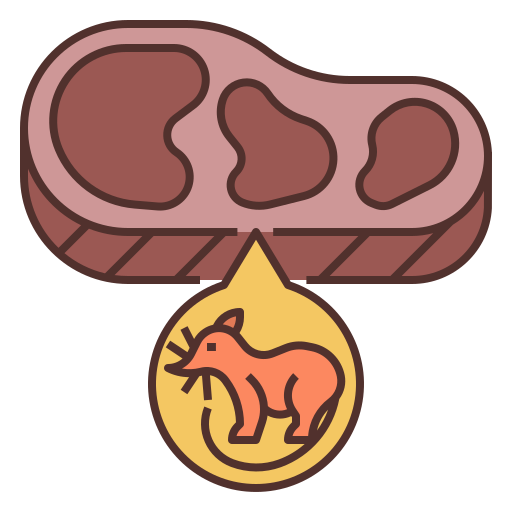 carne de animales silvestres Generic Outline Color icono