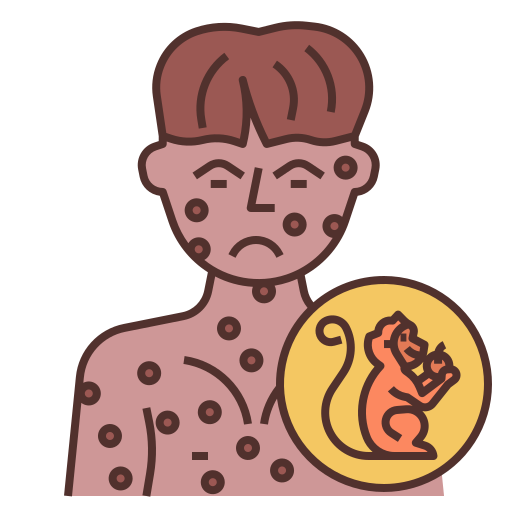 Monkeypox Generic Outline Color icon