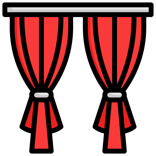 Curtains Generic Outline Color icon