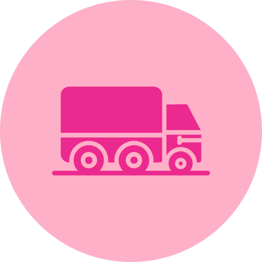 poruszająca się ciężarówka Generic Flat ikona