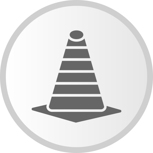 Traffic cone Generic Grey icon