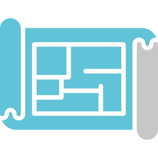 plattegrond Generic Blue icoon