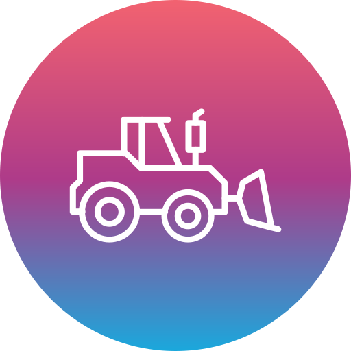 Bulldozer Generic Flat Gradient icon